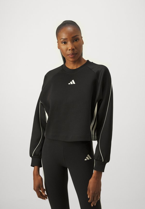 adidas Sportswear W STADIUM SWT - Sweatshirt - black/off white
