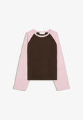 Bershka TSHIRT - Long sleeved top - dark brown