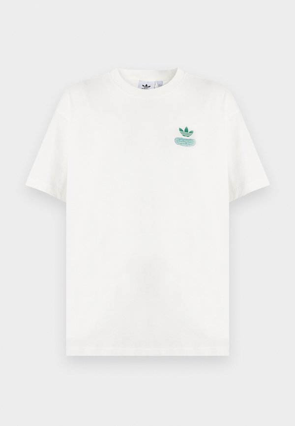 adidas Originals PICKLE GRAPHIC OVERSIZED TEE UNISEX - Print T-shirt - core white