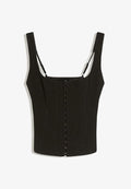 Bershka BENGALINE STRAPPY - TOP 00930710 - Blouse - black