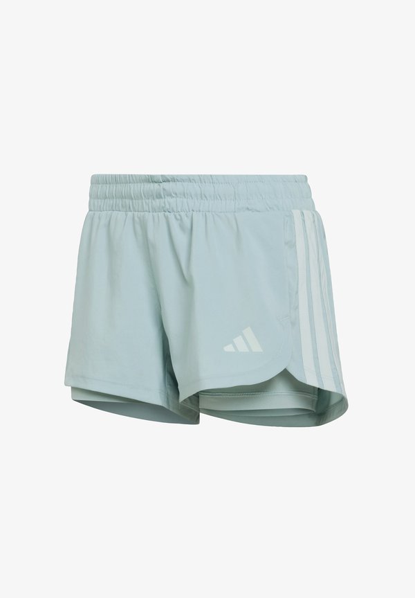 adidas Performance PACER WORKOUT WOVEN 2IN1 - Sports shorts - sage