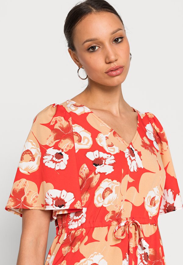 VILA VISILLE V NECK BELT DRESS