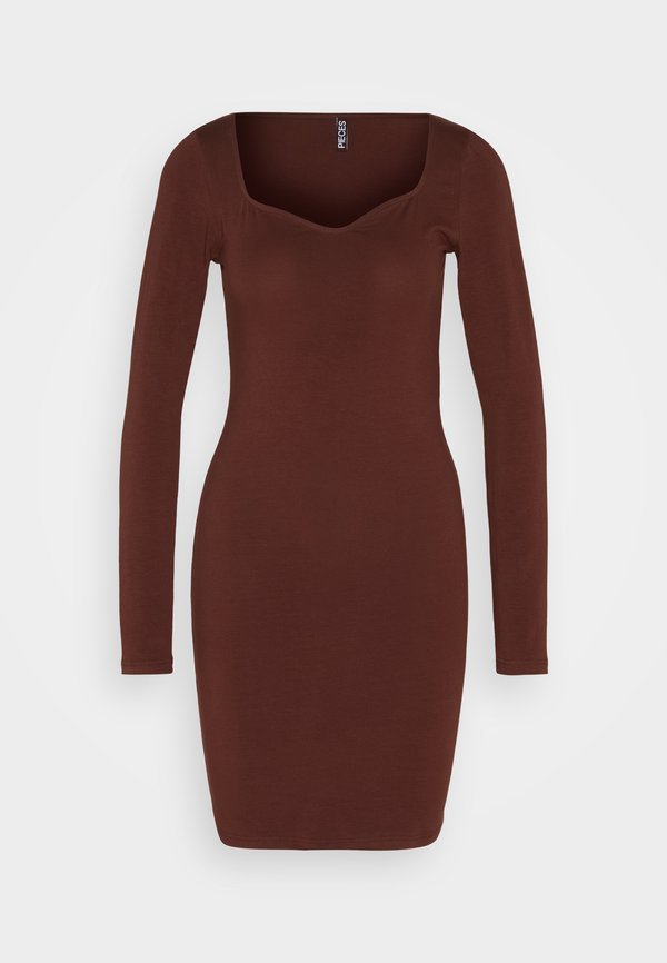 Pieces PCSOFFI  SQUARE NECK MIDI DRESS
