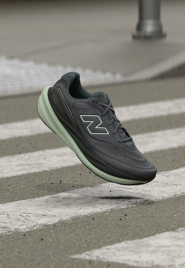 New Balance 1080V15 - Road running shoes - magnet/silver-coloured moss