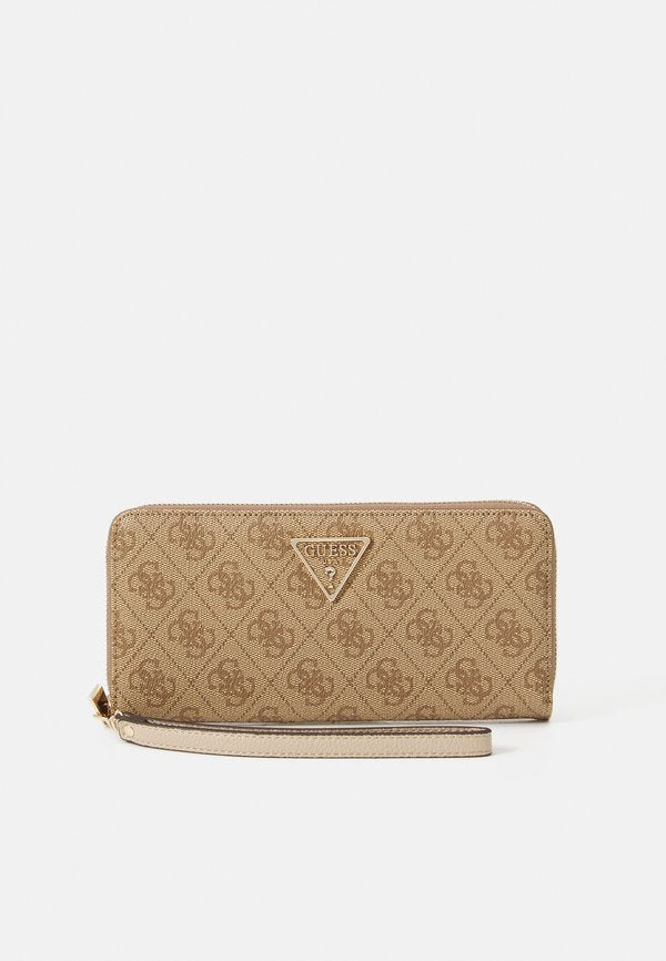 Guess LAUREL LARGE ZIP AROUND - Wallet - beige