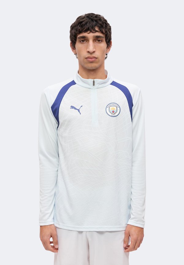 Puma MANCHESTER CITY FC TRAINING 1/4 ZIP - Club wear - dewdrop/blue jewel