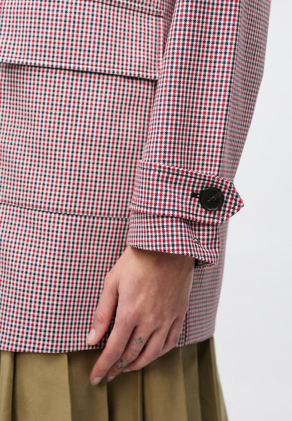 Tommy Hilfiger WATER REPELLENT CHECK OVERSIZED 2-IN-1 COAT