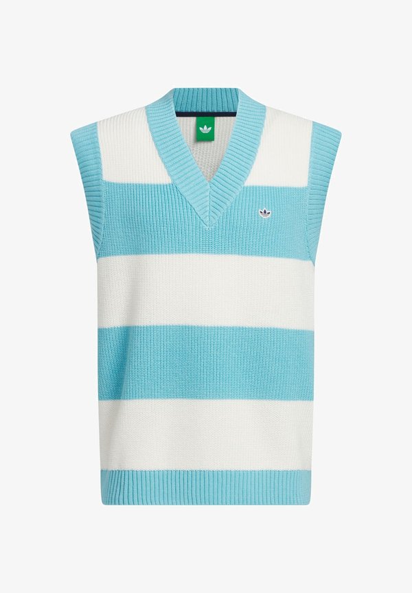 adidas Performance ORIGINALS OVERSIZED VEST - Jumper - light aqua chalk white