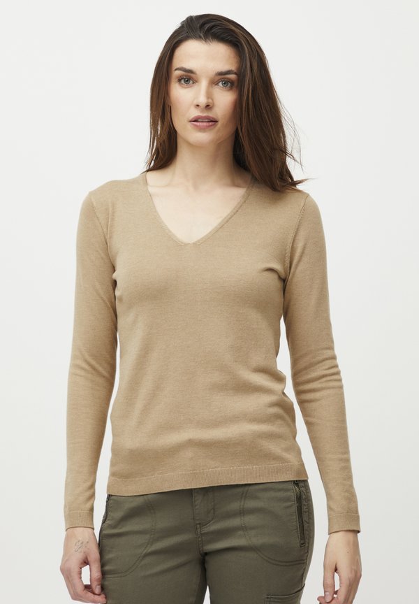 PULZ PZSARA LONG SLEEVE VNECK