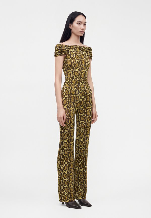 MARINE SERRE PYTHON PRINTED CASUAL PANTS