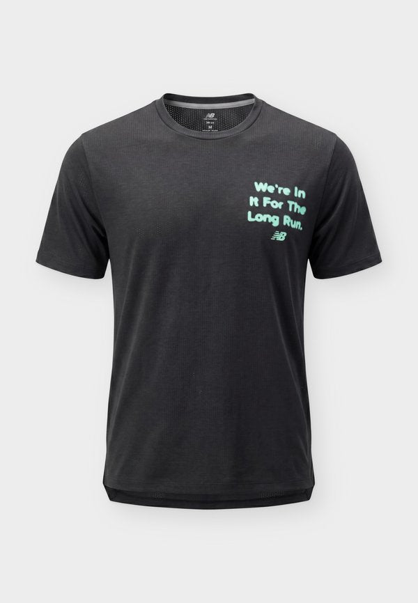 New Balance RC ESSENTIAL GRAPHIC - Sports T-shirt - black
