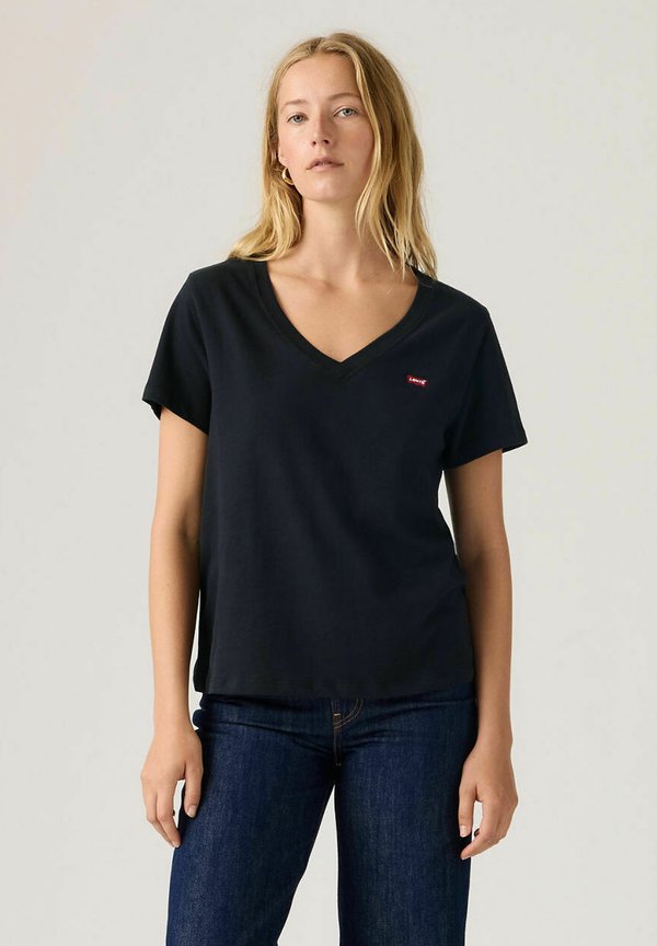 Levi's® FAVORITE V-NECK HM PEACOAT - Print T-shirt - peacoat
