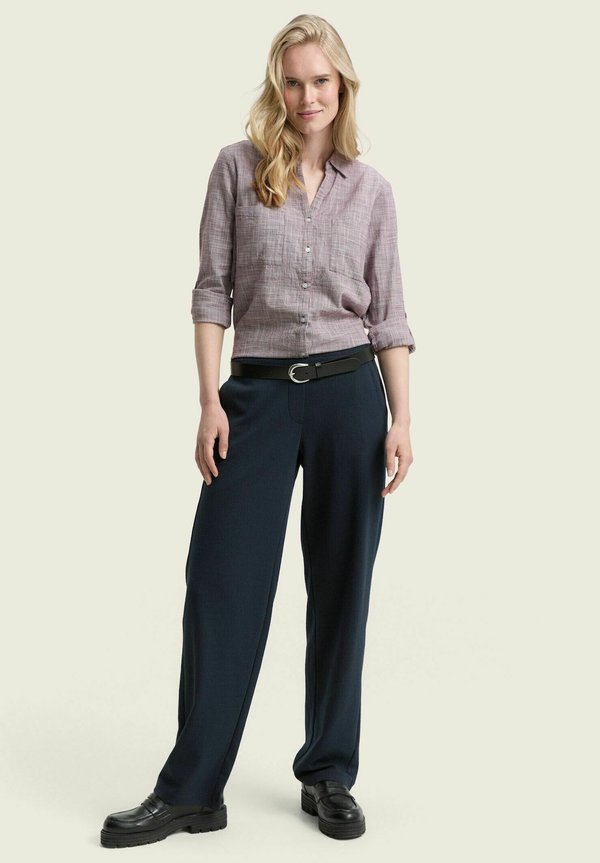 TOM TAILOR BLOUSE WITH SLUB STRUCTURE
