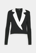 KARL LAGERFELD CROPPED CARDIGAN