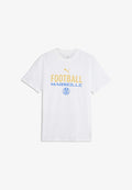 Puma OLYMPIQUE DE MARSEILLE FTBLCULTURE T-SHIRT - Club wear - white- team royal