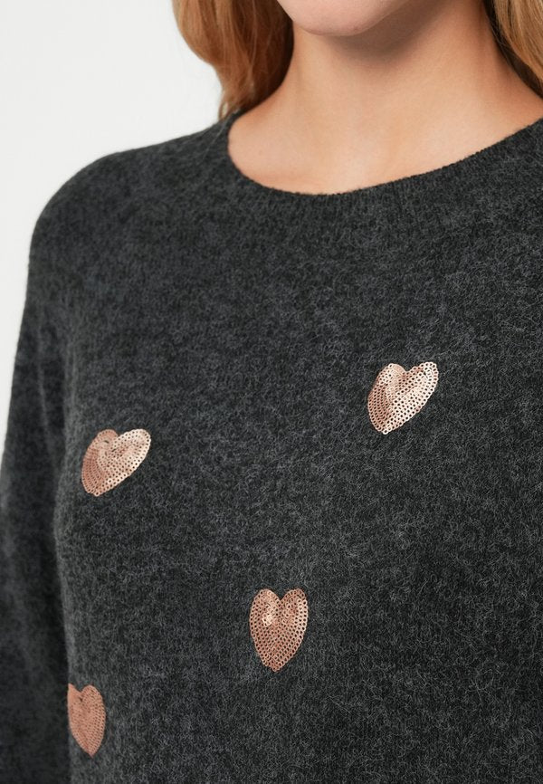 Vero Moda VMDOFFY O NECK SEQUINS PULLOVER