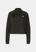 adidas Performance ZIP - Long sleeved top - black
