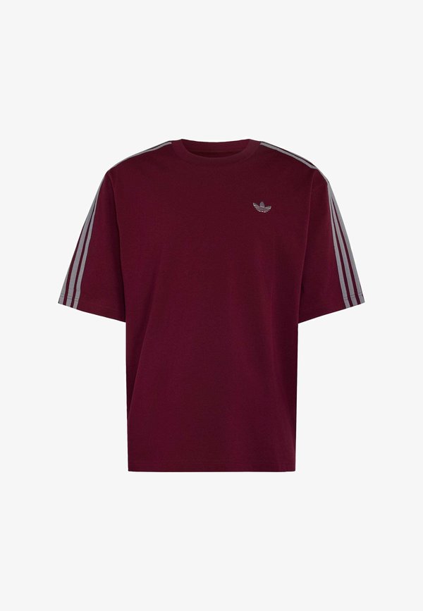 adidas Originals 3S TEE - Print T-shirt - maroon