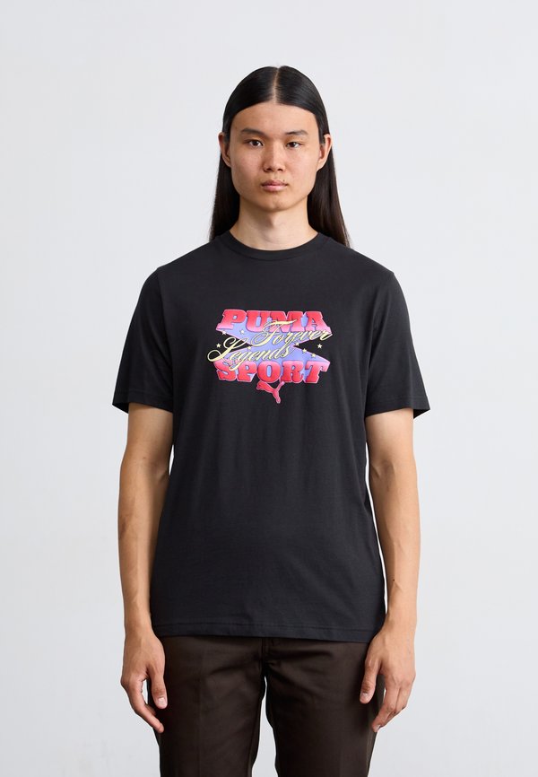 Puma GRAPHIC LEGENDS TEE - Print T-shirt - black