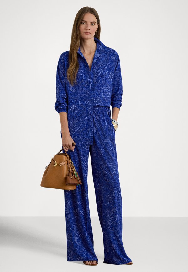 Lauren Ralph Lauren Petite RELAXED FIT PAISLEY CREPE SHIRT