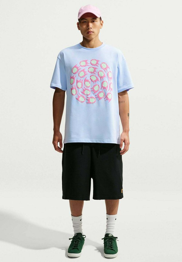 Nike Performance T-SHIRT U NSW TEE LSE CLUB RULES LOGO2 - Print T-shirt - hydrogen blue