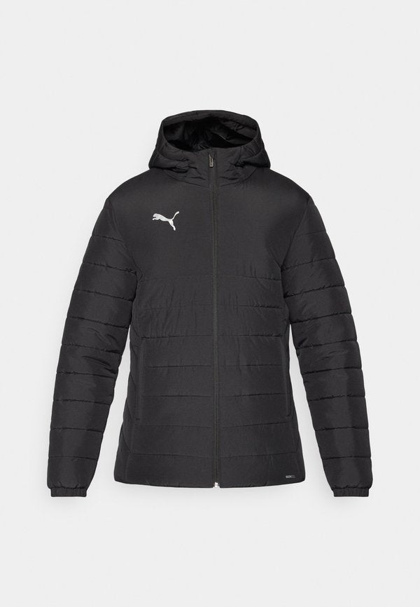 Puma TEAMADDITIONS HOODED PADDED JACKET - Winter jacket - black/silver