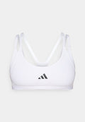 adidas Performance OPTIME WORKOUT STRAPPY LIGHT SUPPORT BRA - Light support sports bra - white