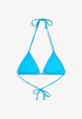 Bershka TRIANGLE - Bikini top - blue
