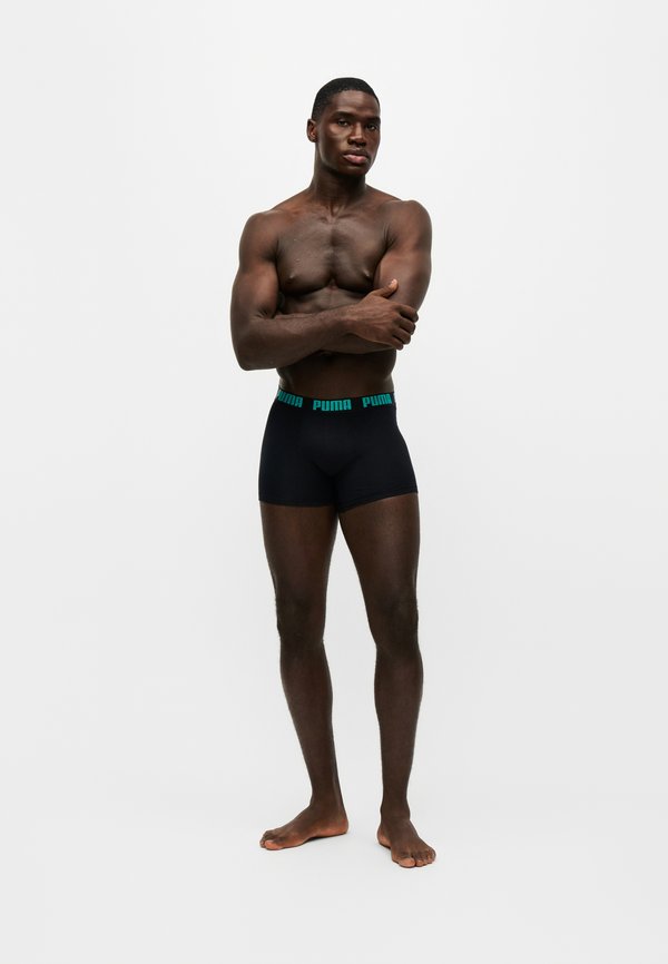 Puma MEN BASIC 4 PACK - Trunks - mint / petrol / black