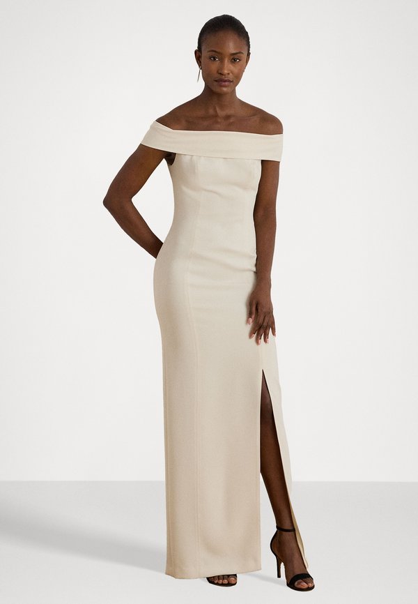 Lauren Ralph Lauren CREPE OFF-THE-SHOULDER GOWN