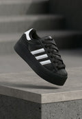 adidas Originals SUPERSTAR STACK - Trainers - core black/footwear white