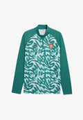 Puma PORTUGAL AUFWÄRMOBERTEIL - National team wear - green lagoon-ruby shimmer