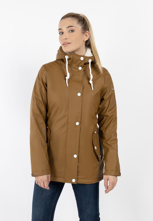 DreiMaster DREIMASTER REGENJACKE MIT WEBPELZFUTTER IN TEDDYOPTIK DRYMASTER