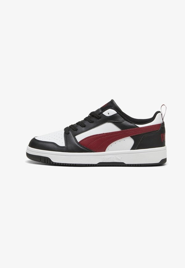 Puma REBOUND V6 LOW UNISEX  - Trainers - white/intense red/black