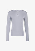 adidas Performance TECHFIT COMPRESSION TRAINING LONG SLEEVE T-SHIRT - Long sleeved top - grey