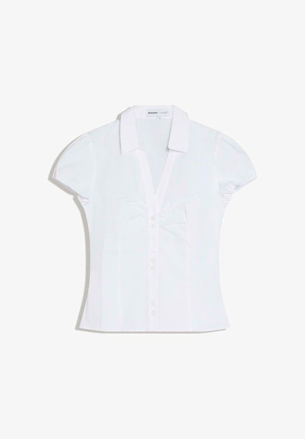 Bershka SHIRT 01337710 - Button-down blouse - white