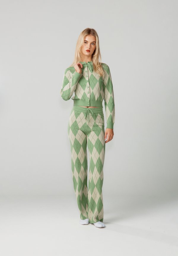 House of Sunny ARGYLE LOUNGE CARDIGAN