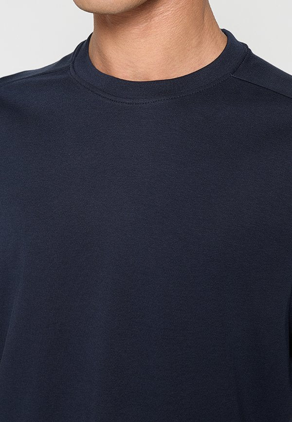 NO EXCESS CREWNECK SOLID HEAVY INTERLOCK