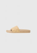 adidas Originals ADILETTE UNISEX - Pool slides - cardboard/golden-coloured beige