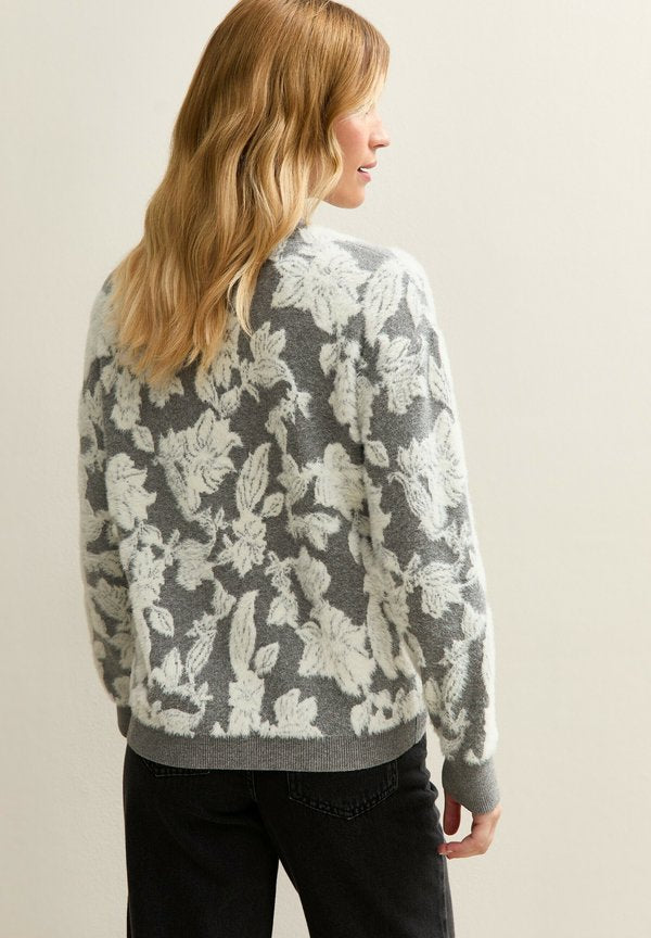 New Look BRUSHED FLORAL CREW NECK