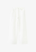Mango ADULT - Relaxed fit jeans - white