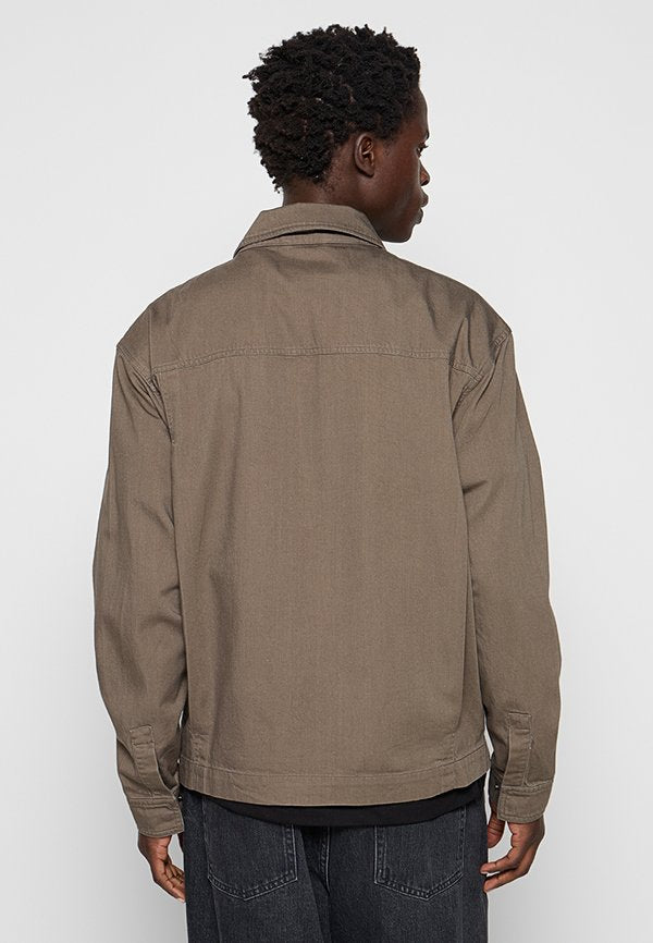 Lyle & Scott ENZYME WASH ZIP THROUGH OVERSHIRT