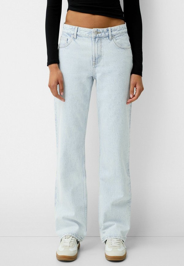Bershka Straight leg jeans - light blue