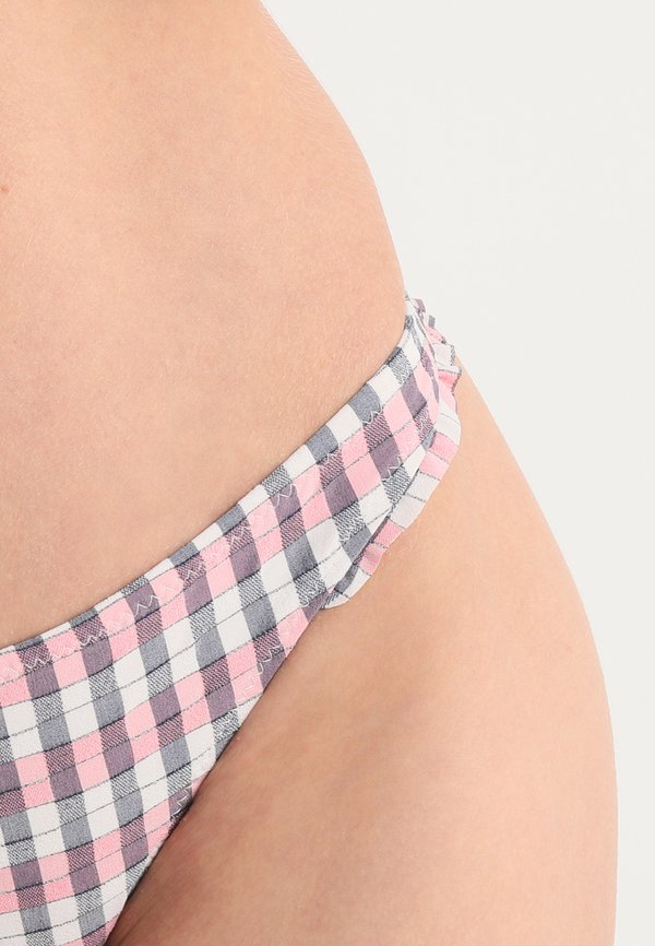 Topshop CHECK FRILL PANT