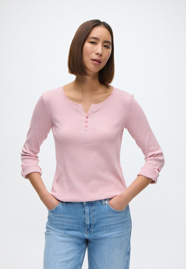 TOM TAILOR T-SHIRT STRIPE HENLEY