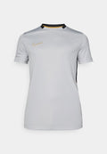 Nike Performance MEN'S SHORT SLEEVE SOCCER - Sports T-shirt - light smoke grey/black/white/metallic gold-coloured