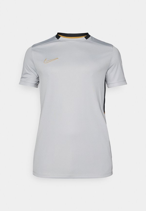 Nike Performance MEN'S SHORT SLEEVE SOCCER - Sports T-shirt - light smoke grey/black/white/metallic gold-coloured