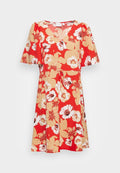 VILA VISILLE V NECK BELT DRESS