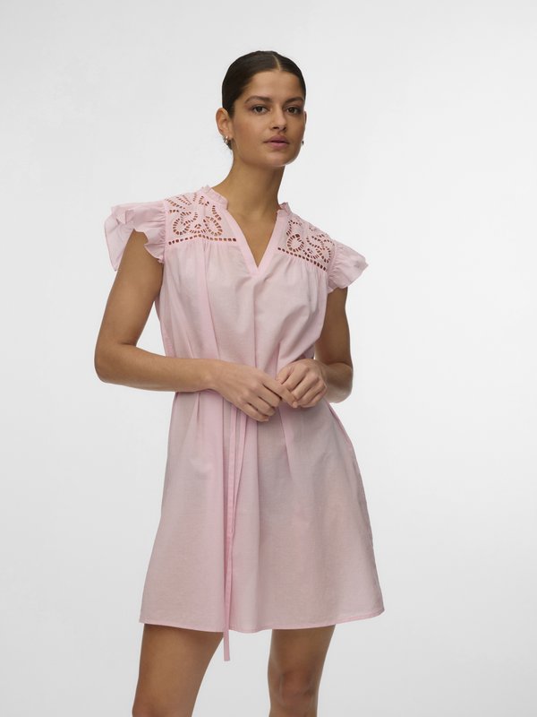 Vero Moda VMLINE SS SHORT DRESS WVN NOOS