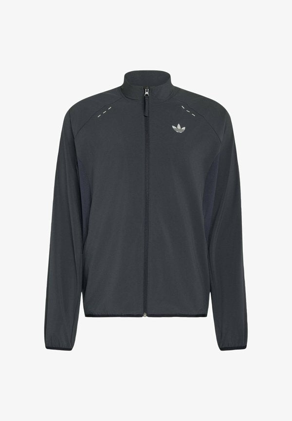 adidas Originals ADIDAS ORIGINALS TECH TREFOIL ESSENTIALS FZ HOOD TRACK TOP - Summer jacket - night grey